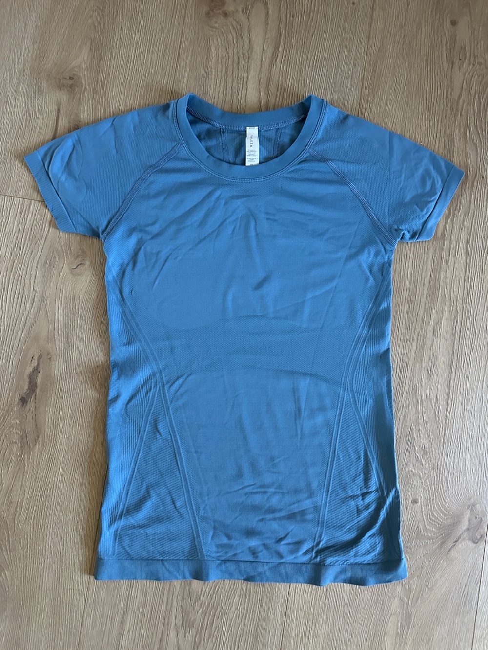 Athleta Momentum Seamless Tee in light blue